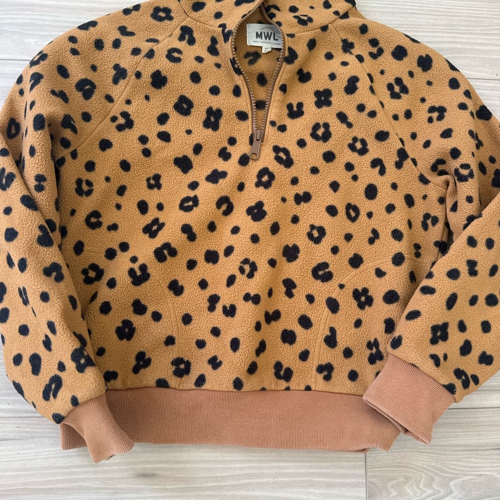 Madewell Leopard Print Jacket - Tan and Black